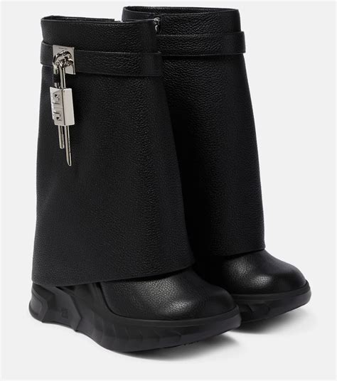 givenchy black and white ankle boots|Givenchy shark boots on sale.